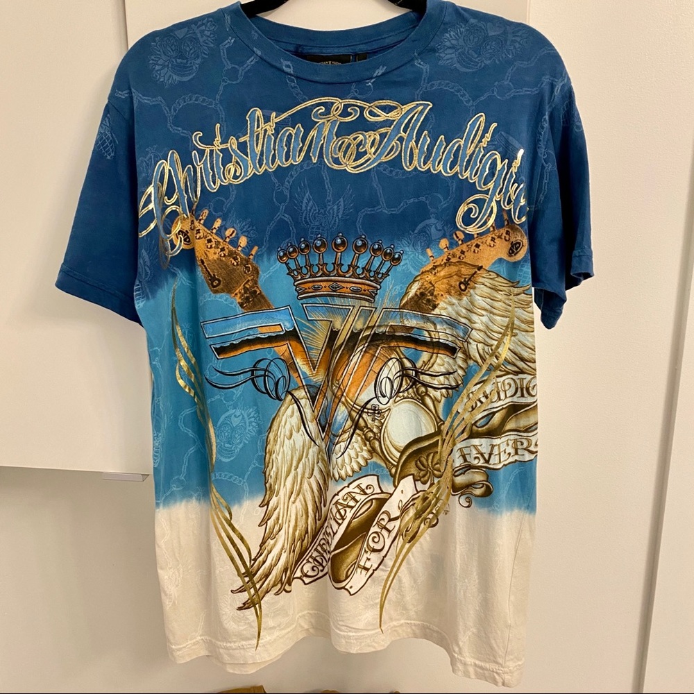 Vintage Christian Audigier T Shirt